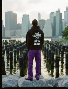 Black | Warren Sound of NY Relaxed Fit Hoodie | Saturdays NYC