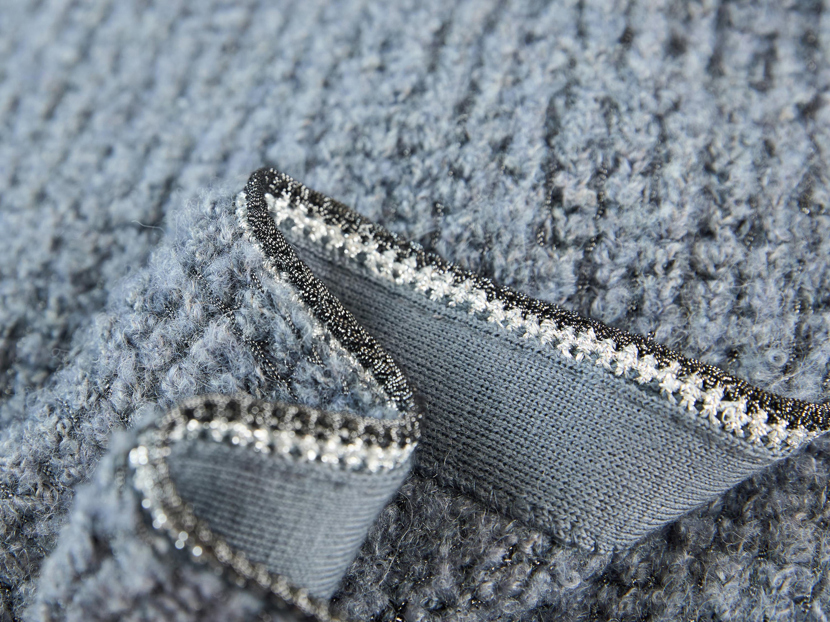 Textured Midi Dress | Grey