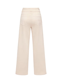 High-Waisted Wide-Leg Jean | Beige