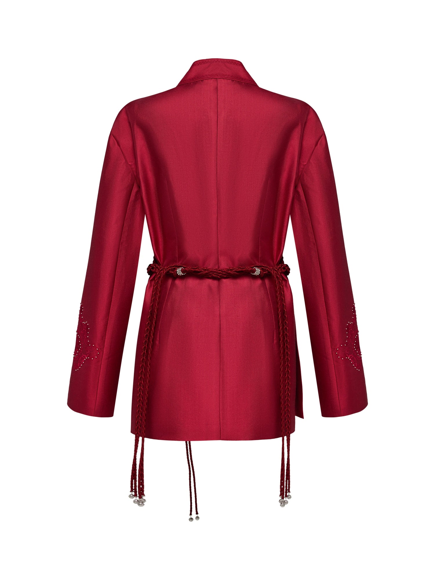 Waist Tie Jacket | Red