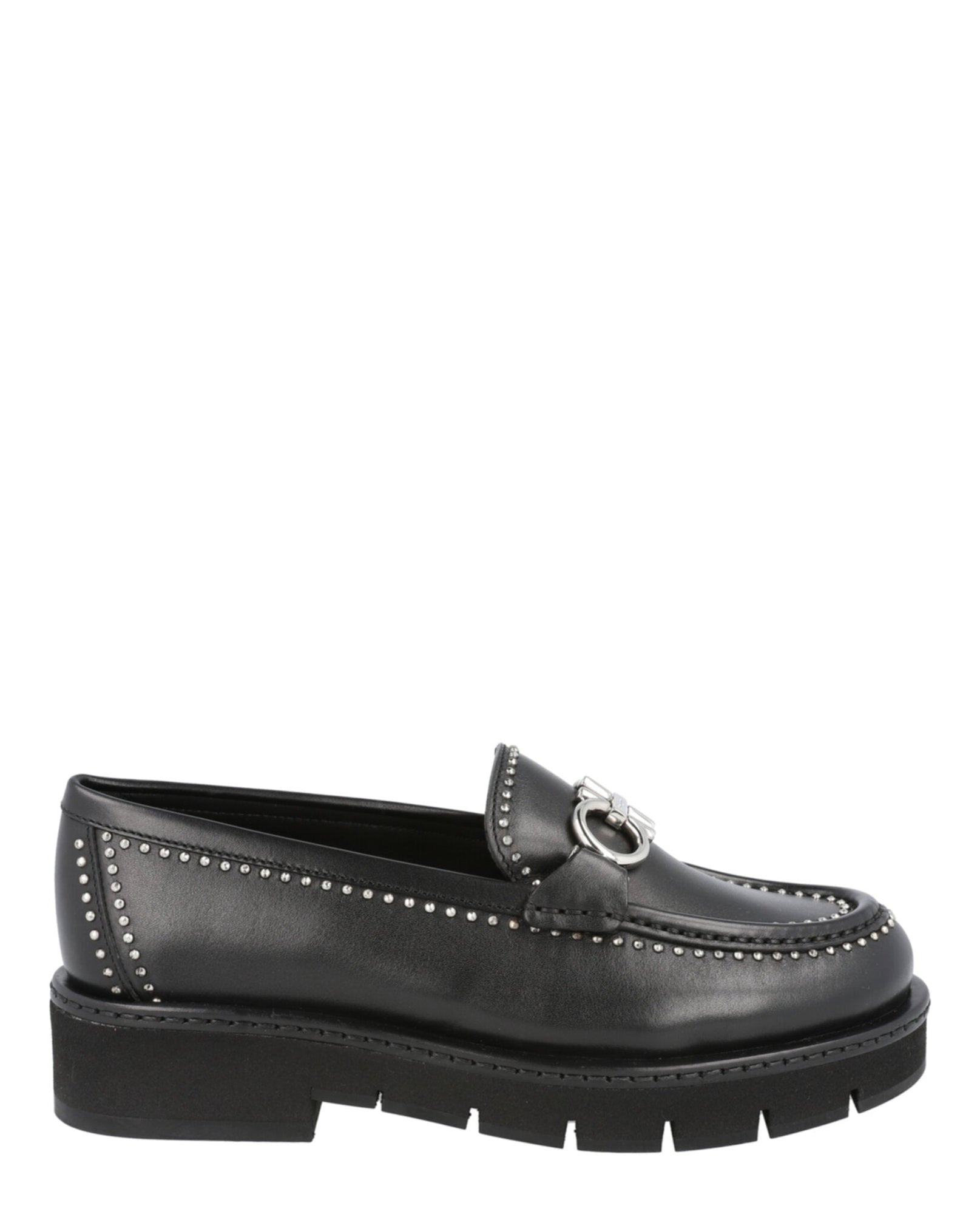 Ferragamo | Rolo Lug Studded Loafers