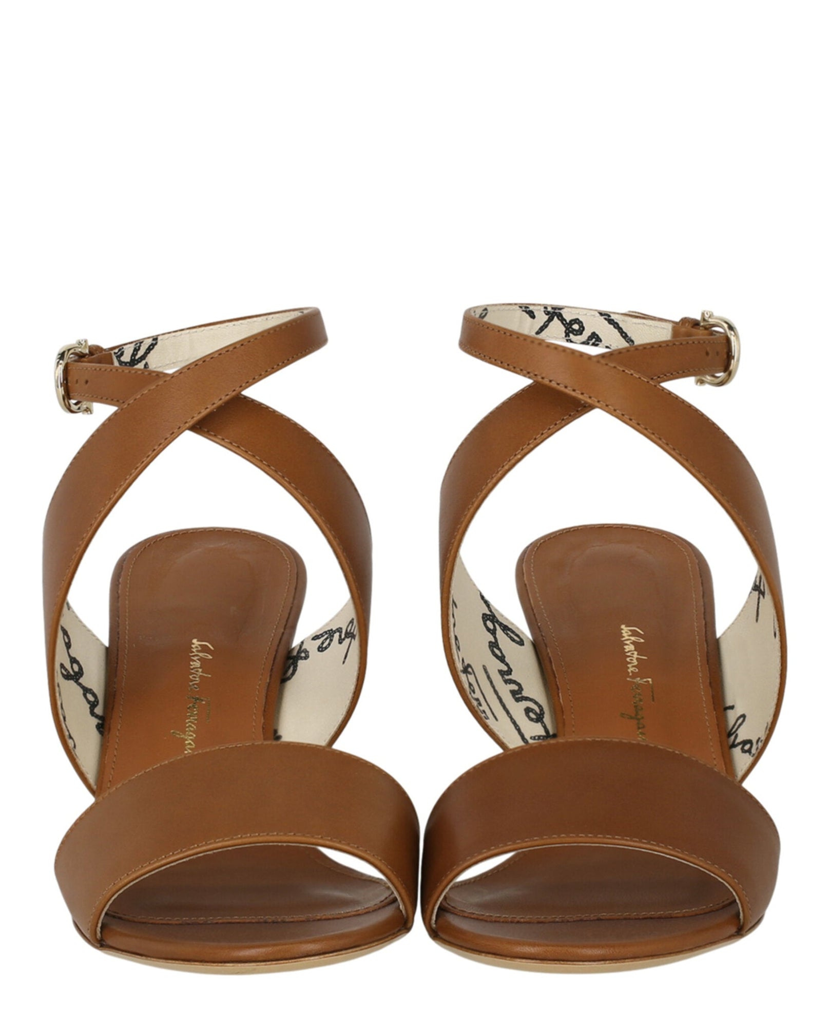 Ferragamo | Sheena Leather Heel Sandals