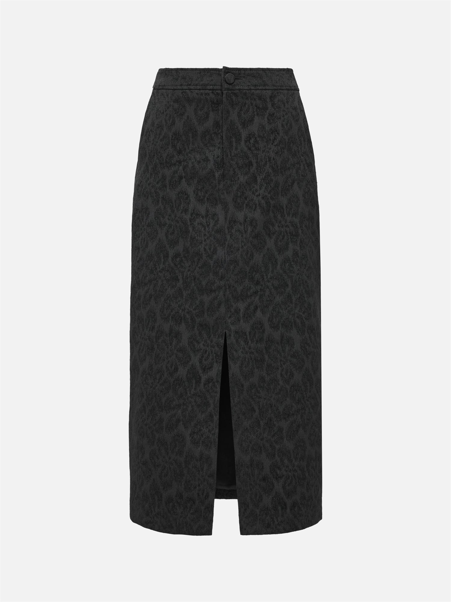 Front-Slit Maxi Skirt | Black