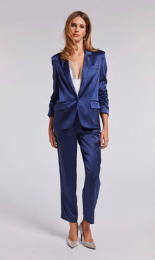 Keaton Satin Pants | Navy