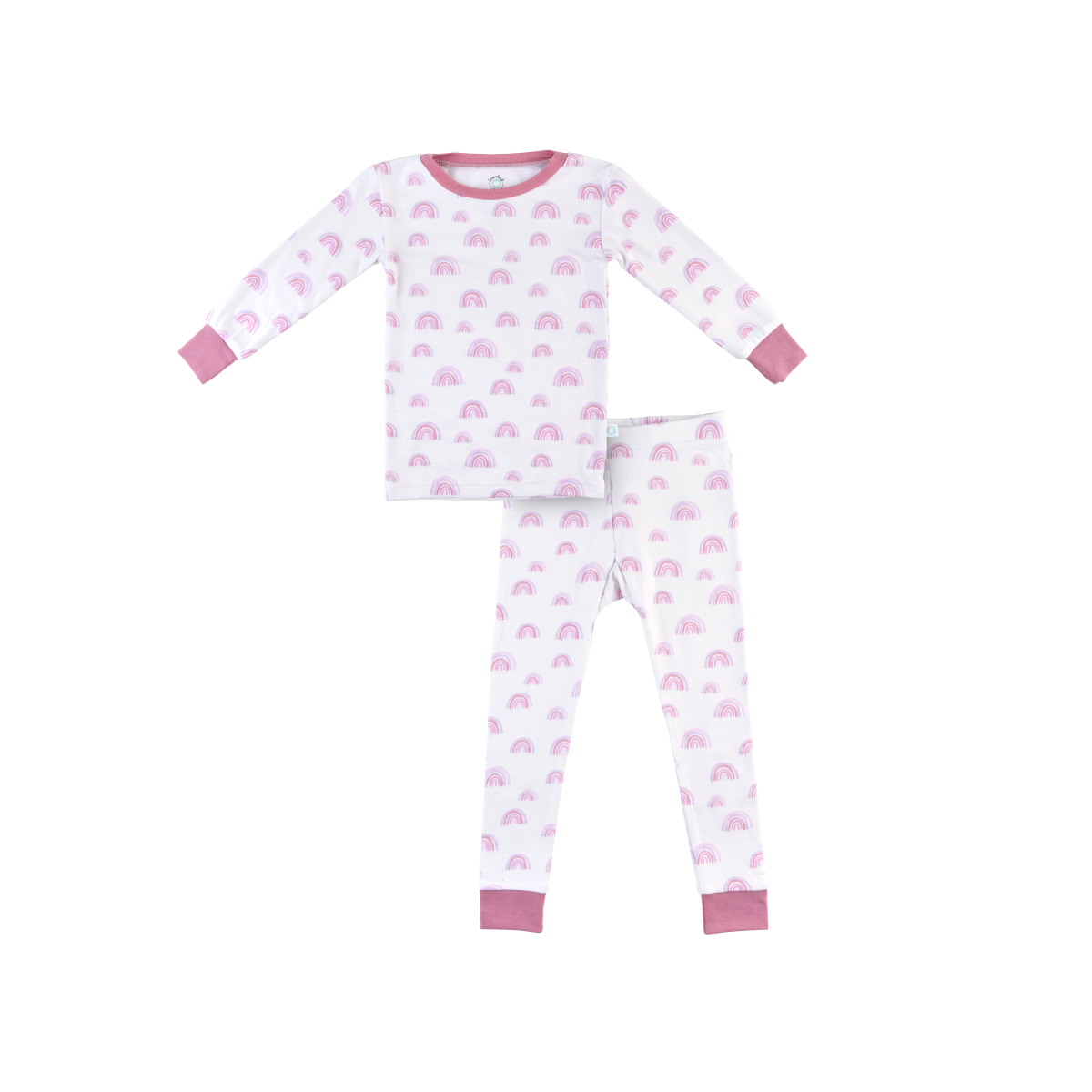 Toddler/Kids Bamboo Pajamas | Pink Rainbow