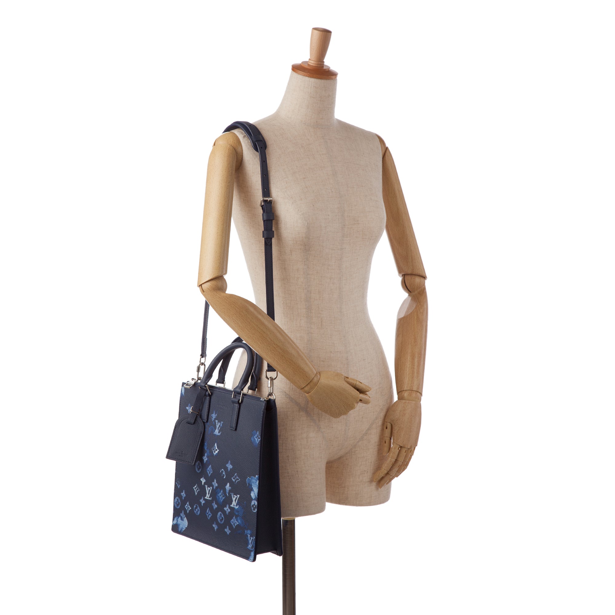 Louis Vuitton | Pre-Owned Monogram Ink Watercolor Sac Plat Zippe | Blue