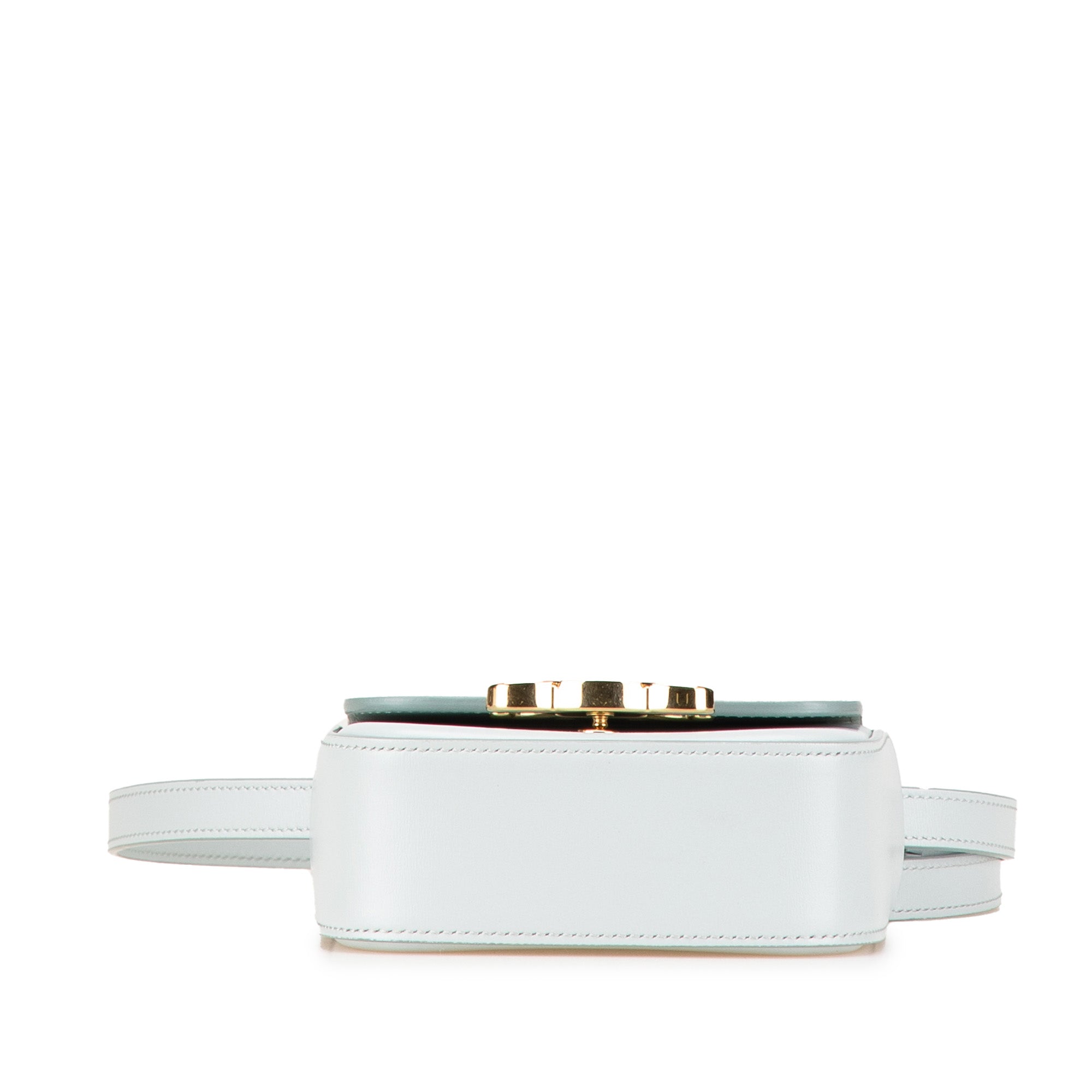 Celine | Pre-Owned Mini Calfskin Claude Crossbody | Blue/Light Blue