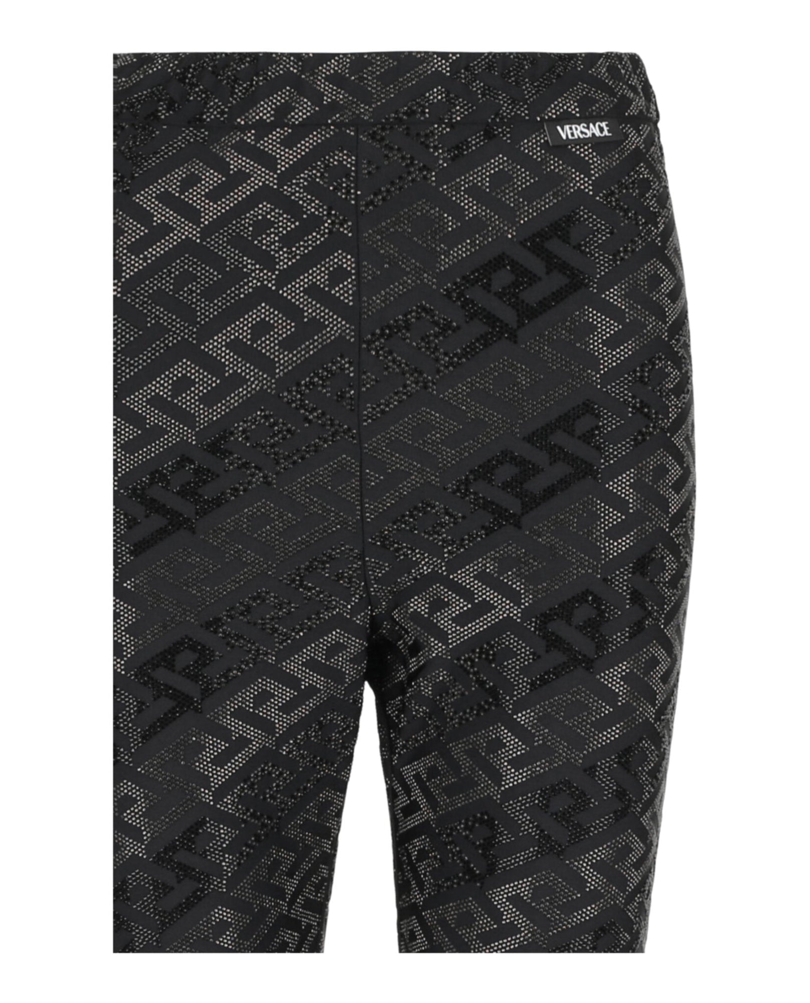 Versace | La Greca Crystal Embellished Leggings