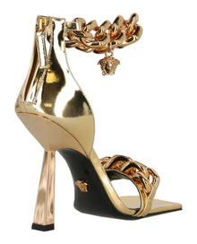 Versace | Medusa Metallic Chain Sandals