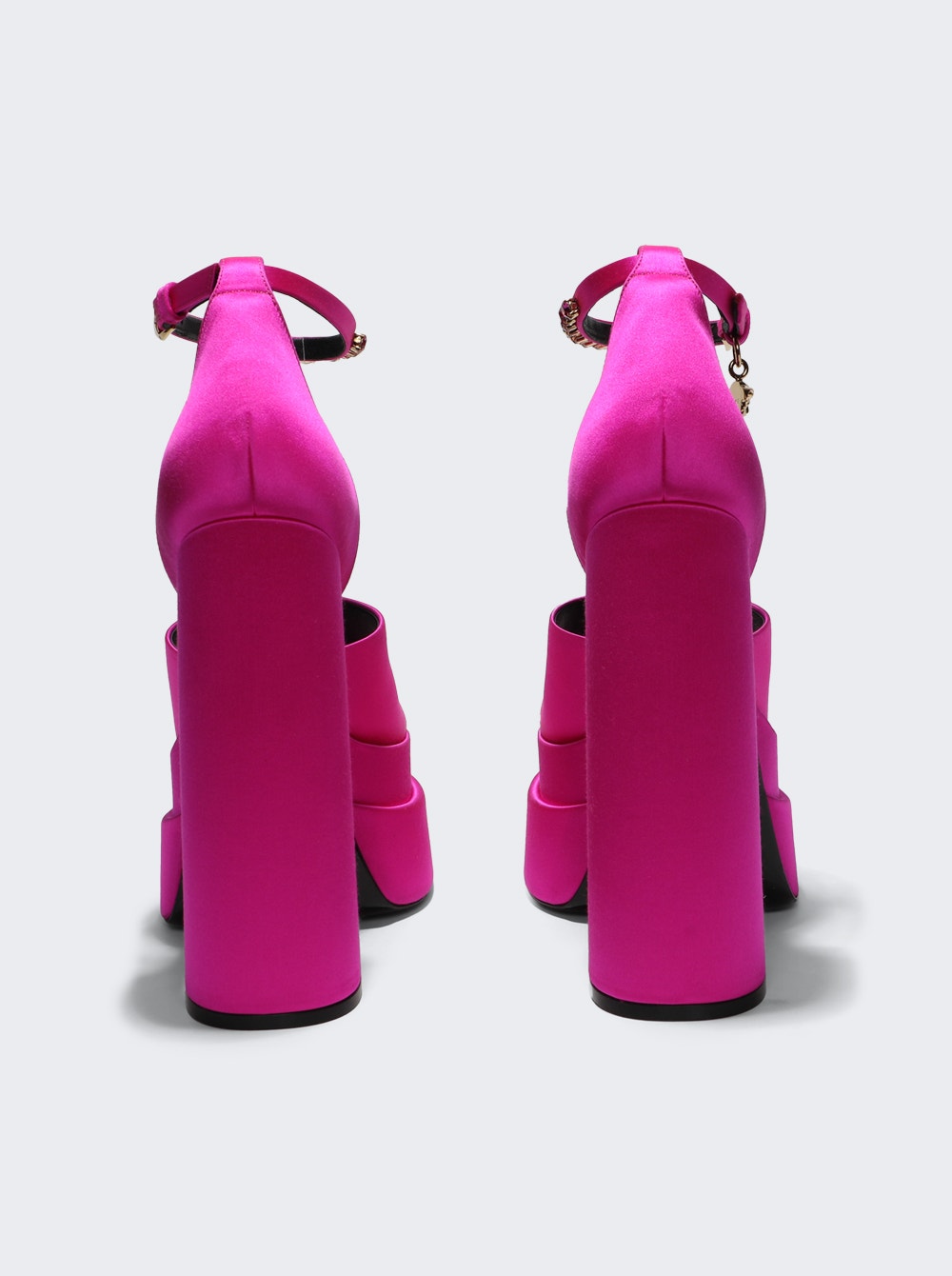 Women | Versace | Medusa Aevitas Platform Sandals | Deep Fuchsia