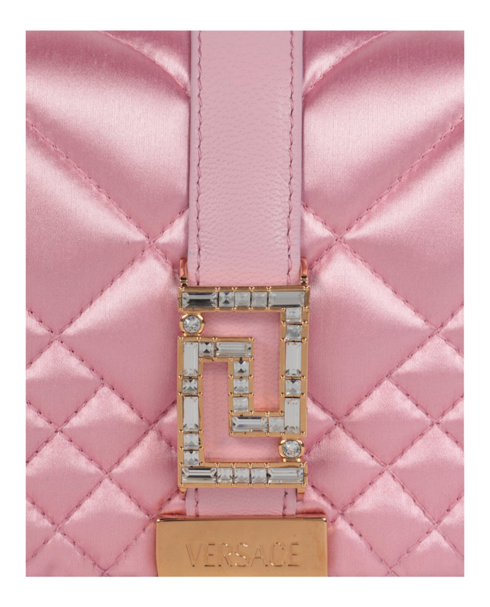 Versace | Greca Goddess Quilted Satin Shoulder Bag