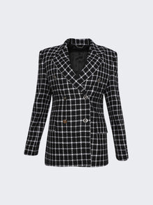 Women | Versace | Slim Masculine Blazer And White | Black