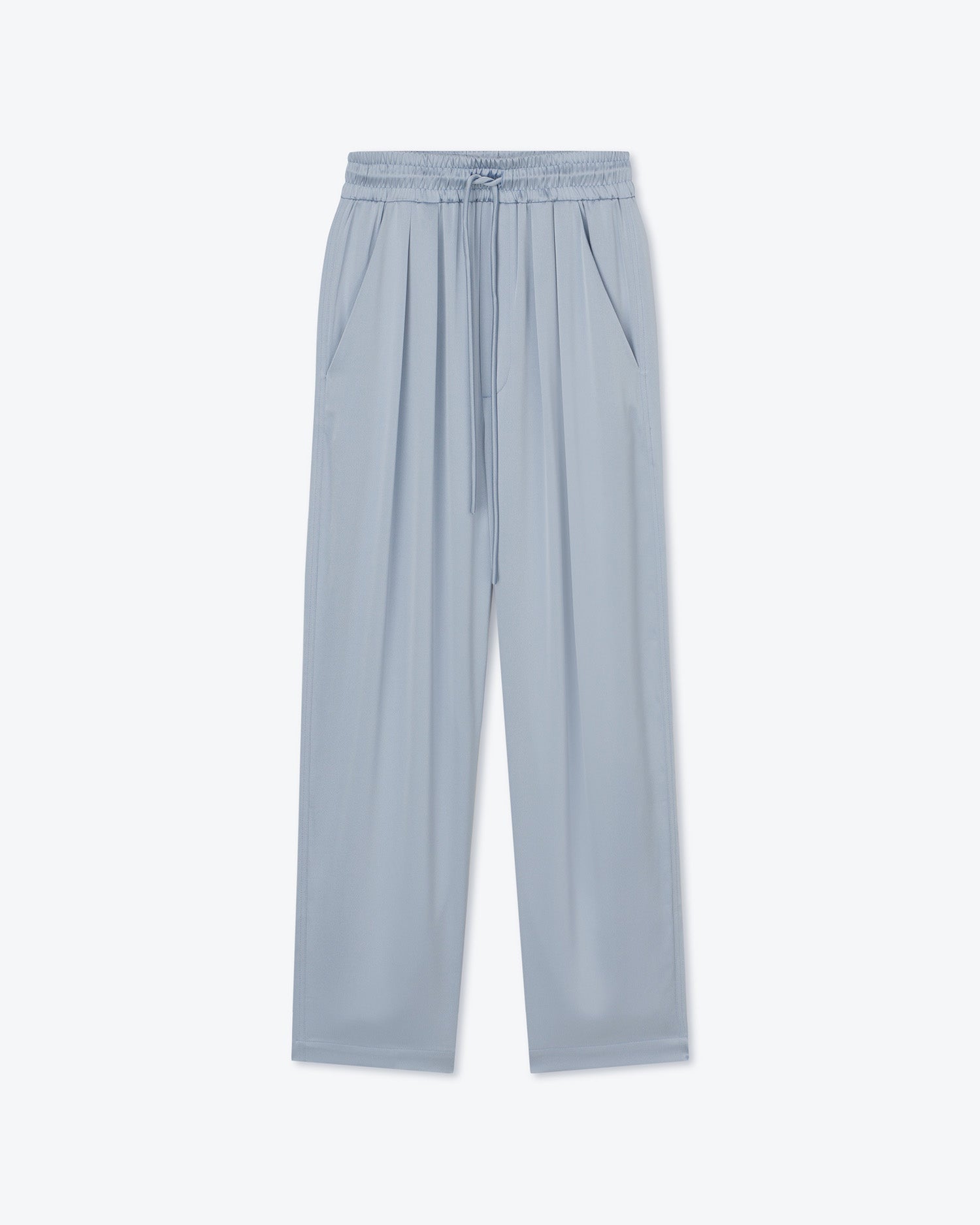 Jiro Satin Pants | Ice Blue