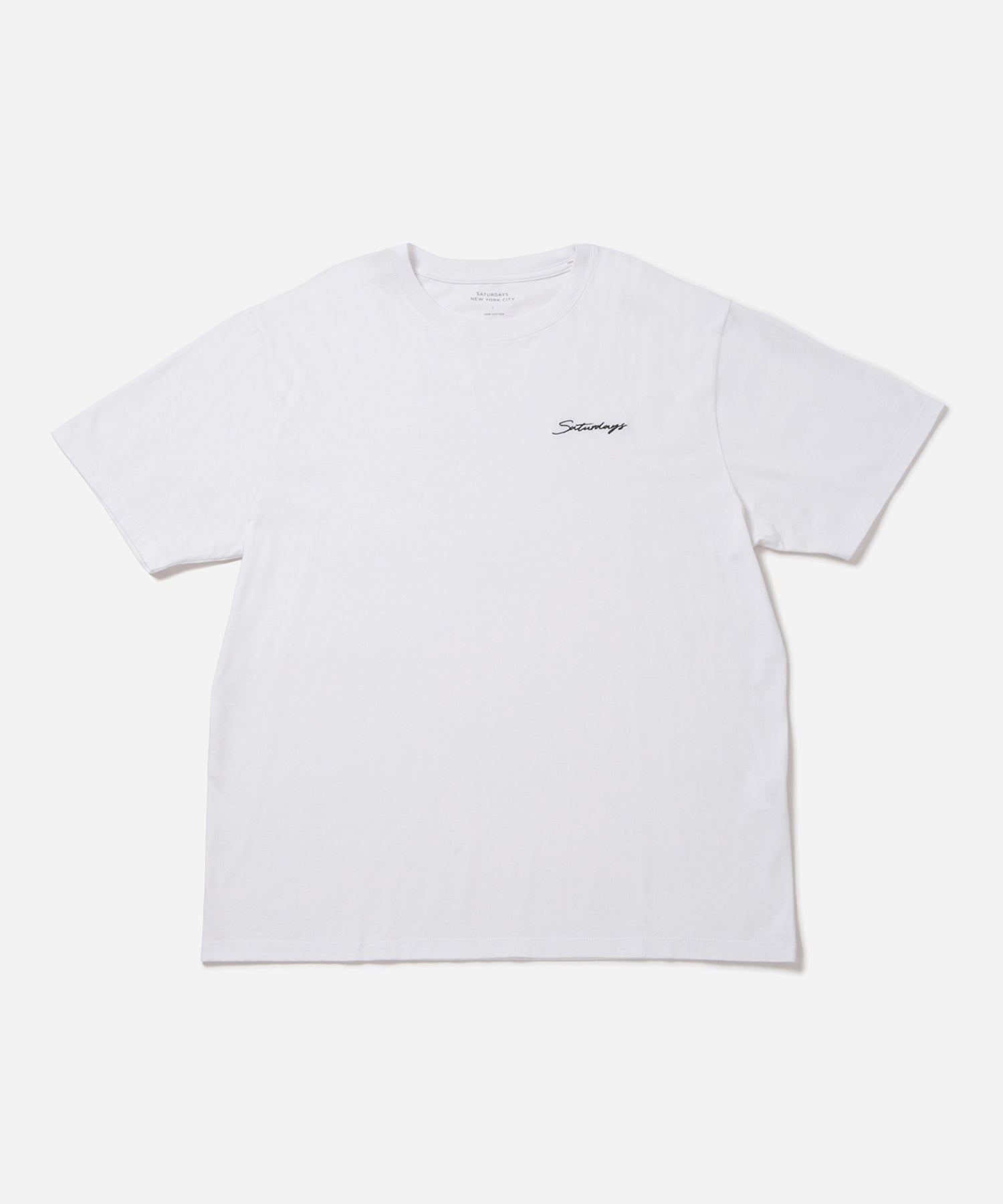 Ivory | Saturdays Embroidered Standard SS Tee