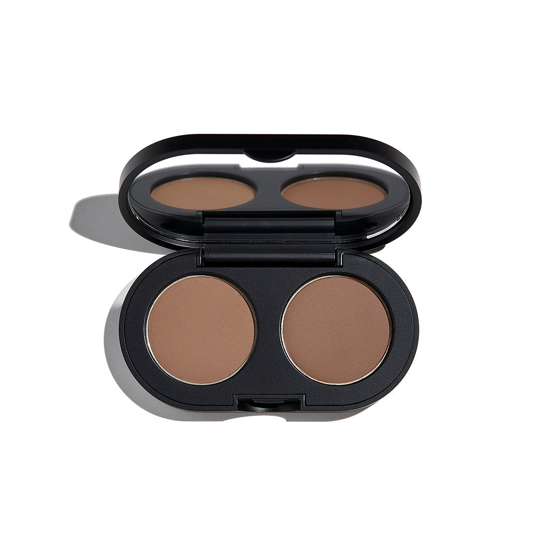 COLOR + SHAPE BROW POWDER DUO - LIGHT MODEL