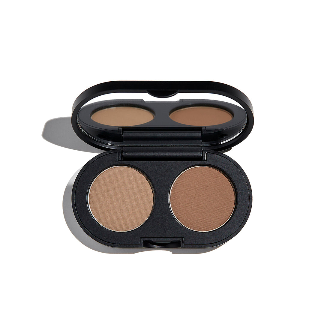COLOR + SHAPE BROW POWDER DUO - LIGHT SWATCHES