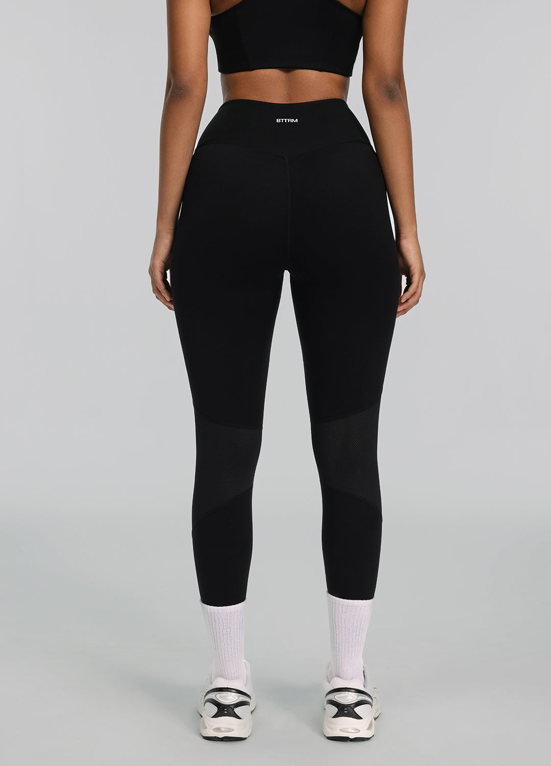 High-Waisted Impact Mesh Leggings | Black