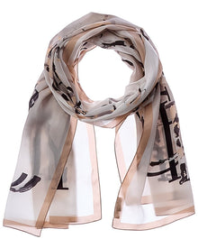 Jimmy Choo | Womens | Logo Silk Scarf | Blush Multi