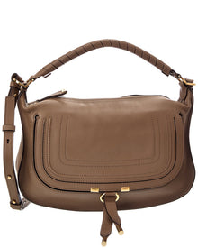 Chloe | Womens | Marcie Small Leather Shoulder Bag | Grey