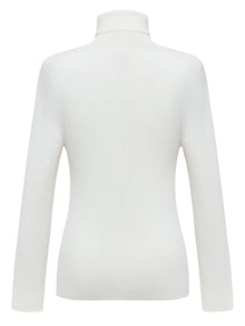 Cashmere Seamless Base Layer Top | White