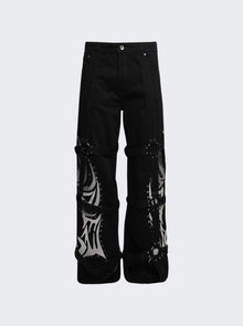 Men | WHO DECIDES WAR | Winged Logo Bondage Pant Coal | Black