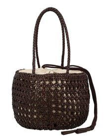 Dragon Diffusion | Unisex | Juventus Leather Shoulder Bag | Brown