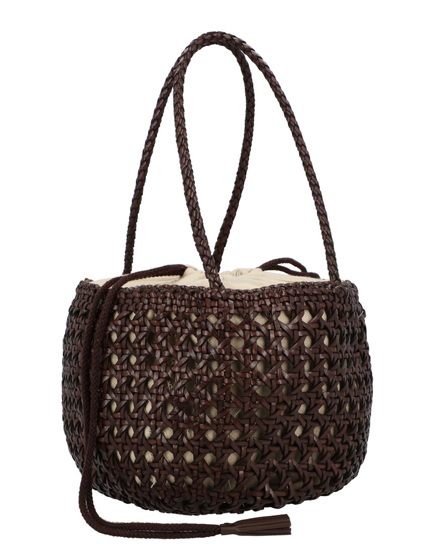 Dragon Diffusion | Unisex | Juventus Leather Shoulder Bag | Brown