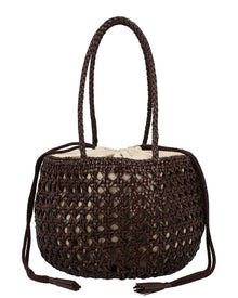 Dragon Diffusion | Unisex | Juventus Leather Shoulder Bag | Brown