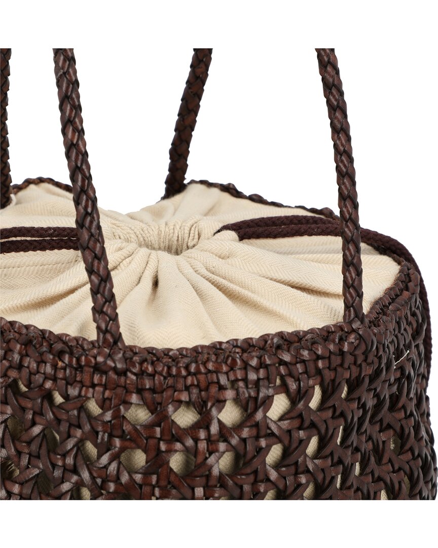 Dragon Diffusion | Unisex | Juventus Leather Shoulder Bag | Brown