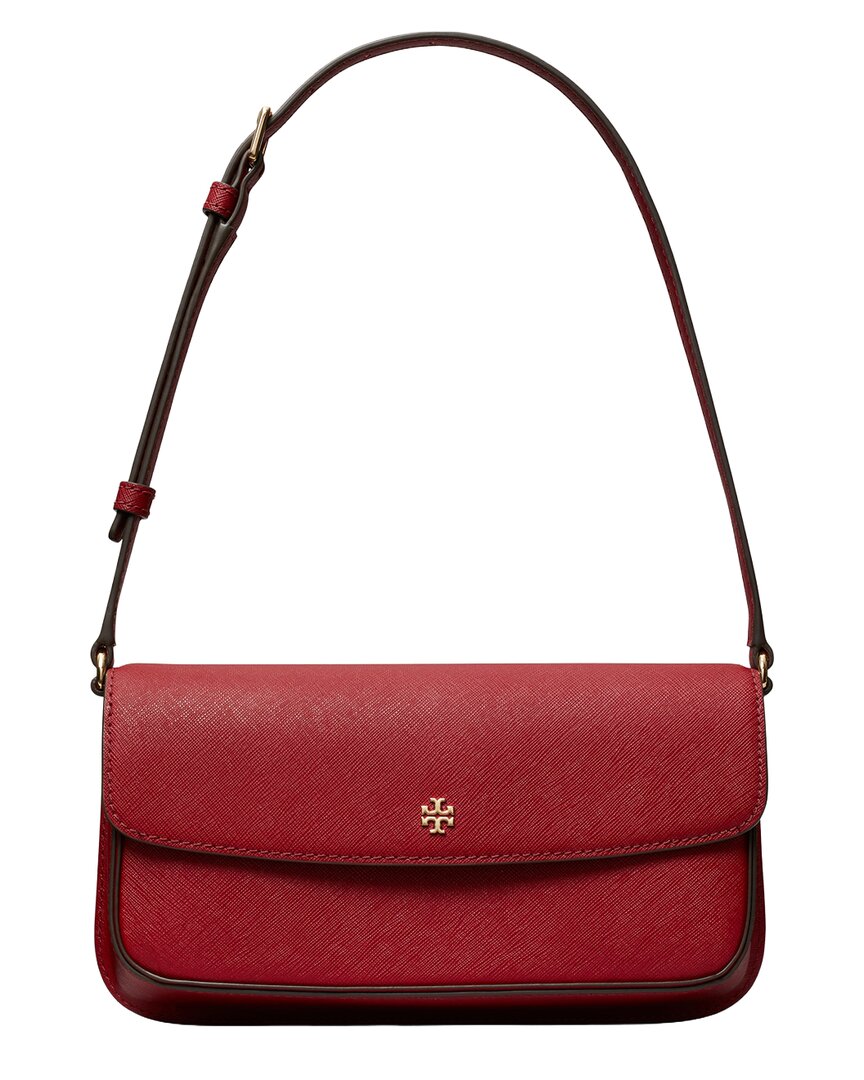 Tory Burch | Womens | Leather Flap Shoulder Bag | Red