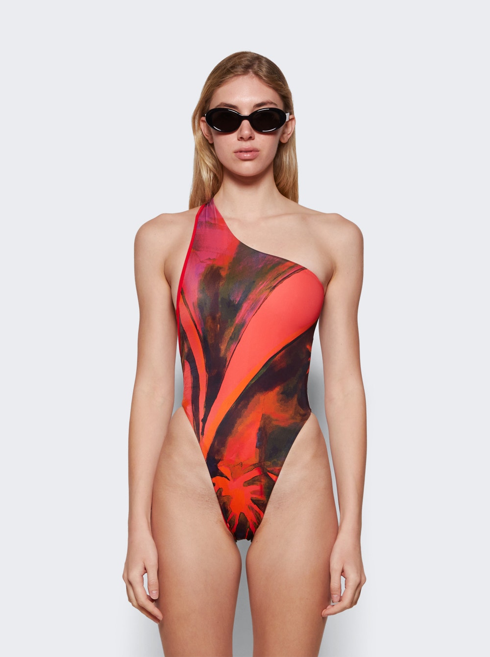 Women | Louisa Ballou | Plunge Swimsuit | Queens Gambit Red