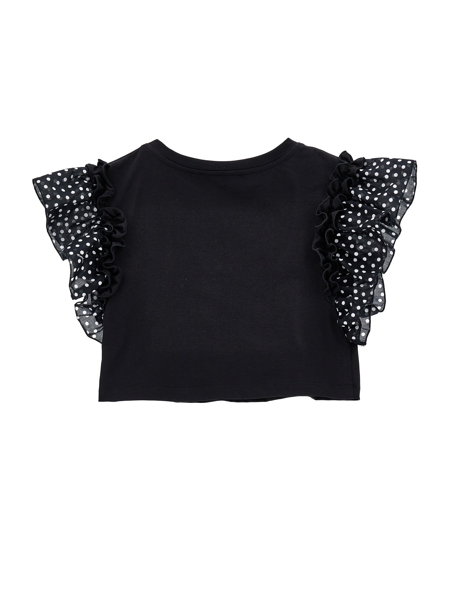 Girls | Rhinestone Jersey Top | Black