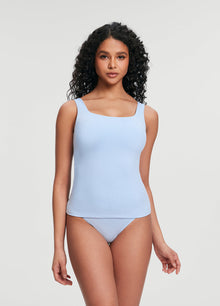 Square Neck Tank Top | Sky Blue