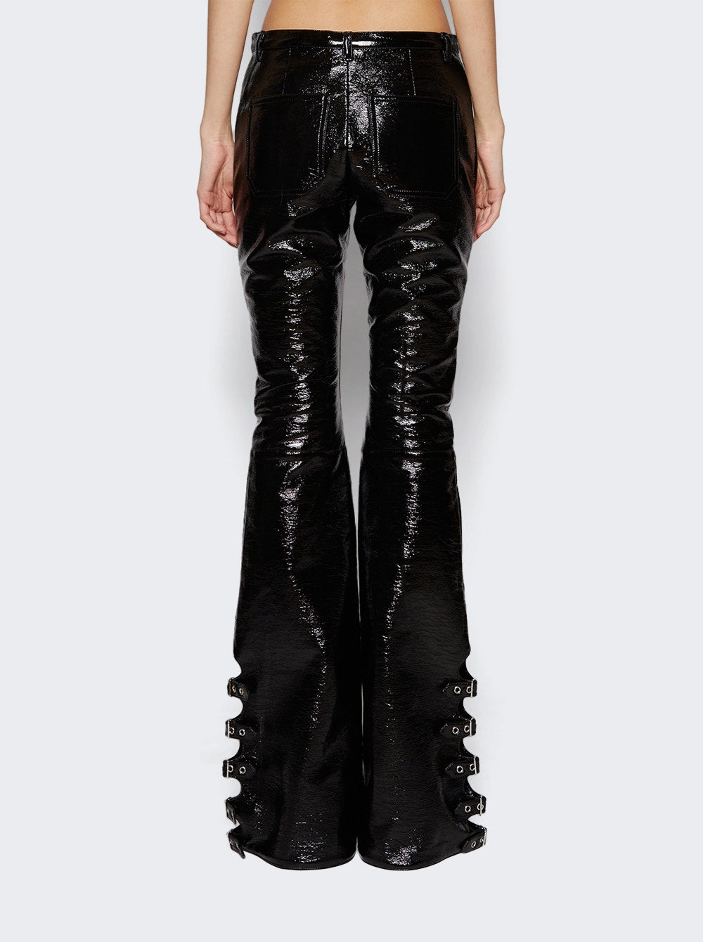 Women | Courrèges | Multi-buckle Bootcut Pants | Black