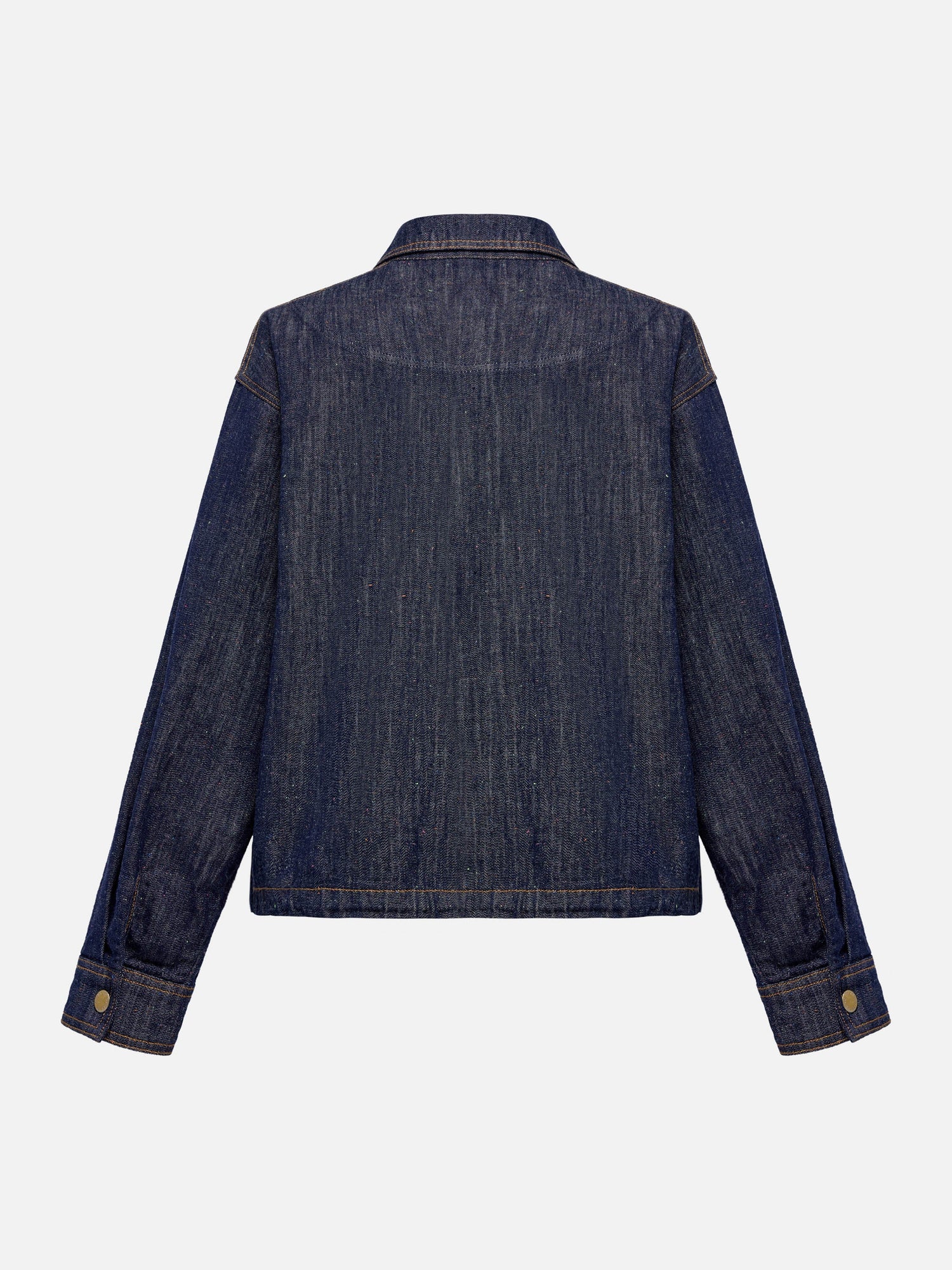 Cropped Denim Jacket | Navy