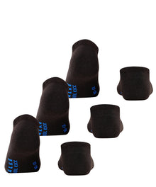Unisex | Cool Kick 3-Bundle Sneaker Socks | Black