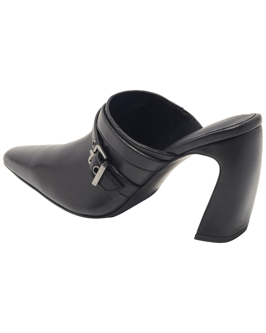Free People | Womens | Date Night Leather Mule | Black