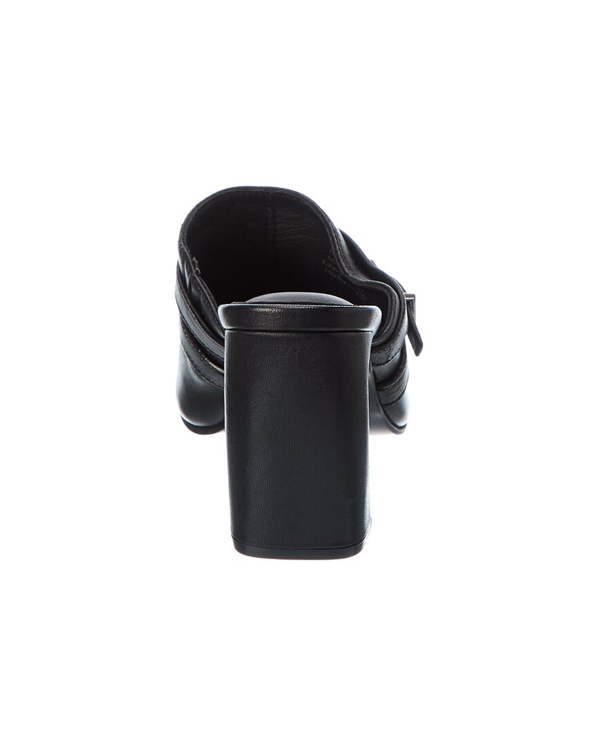 Free People | Womens | Date Night Leather Mule | Black