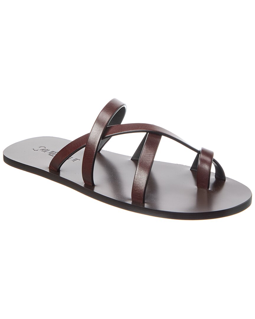 Saint Laurent | Womens | Leather Sandal | Brown