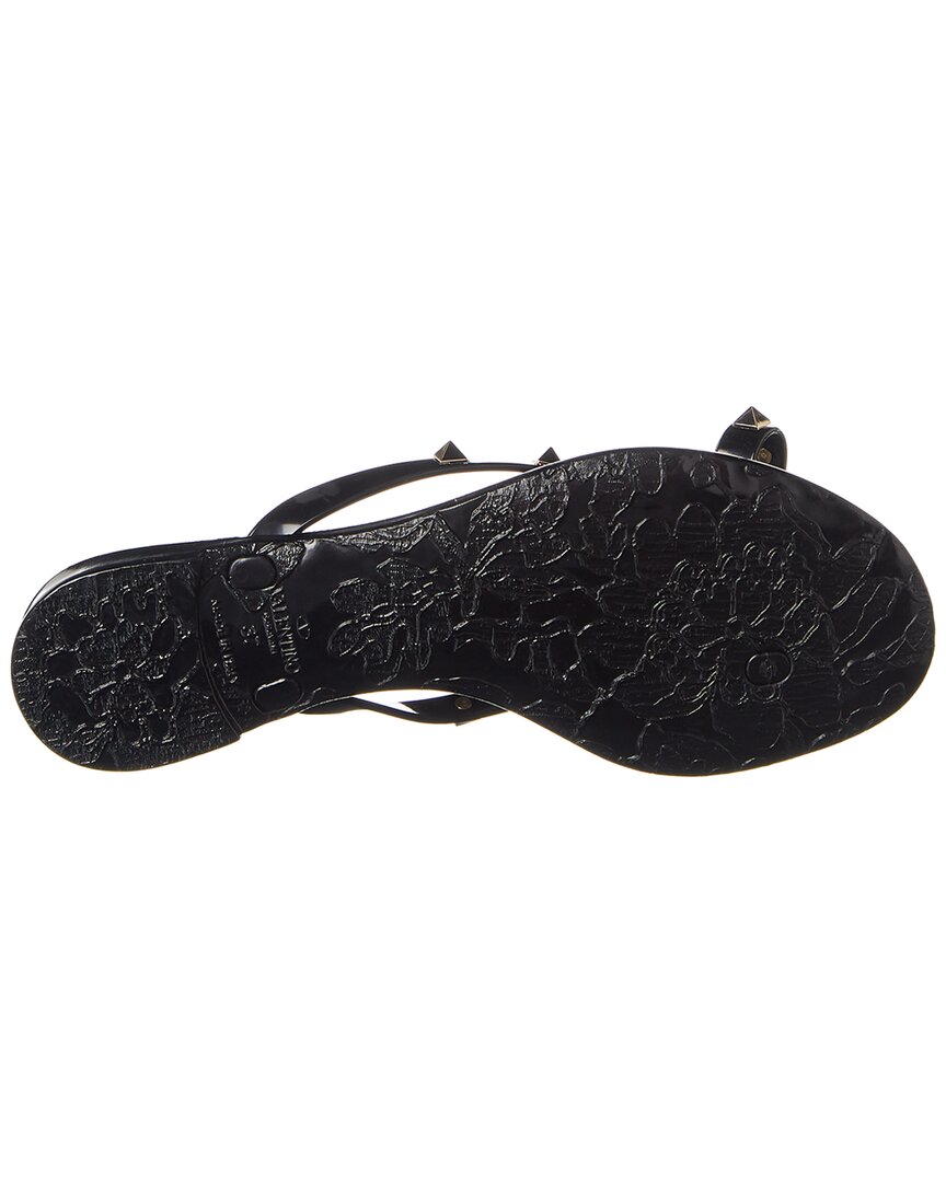 Valentino | Womens | Rockstud Rubber Flip Flop | Black