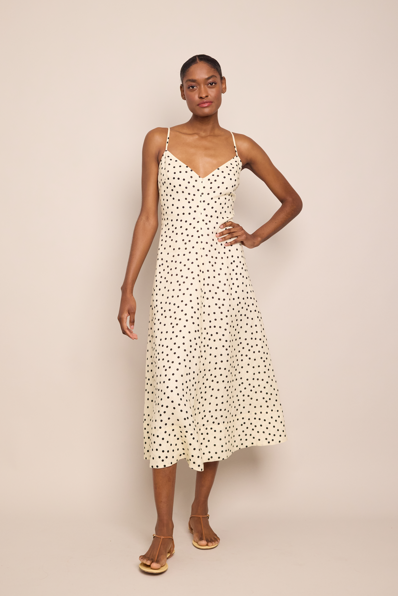 Mae Midi Dress | Burst Egret