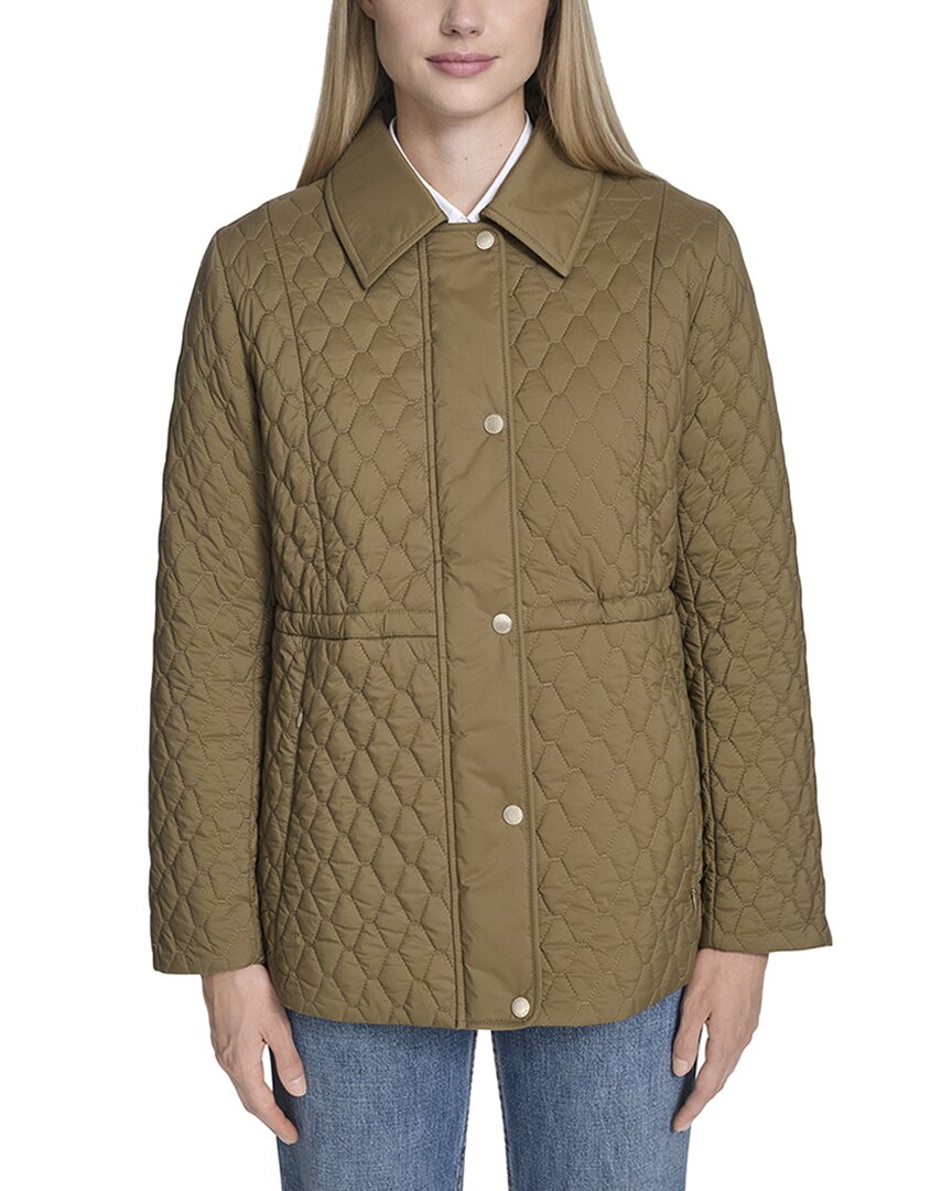 Cole Haan | Womens | Quilt Short Jacket | Green