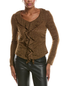 7 For All Mankind | Womens | Sweater Blouse | Brown