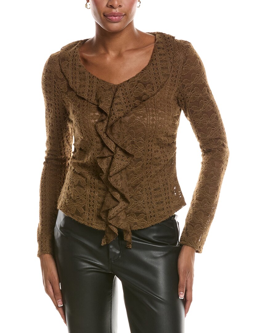 7 For All Mankind | Womens | Sweater Blouse | Brown