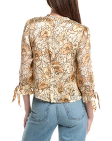 Saltwater Luxe | Womens | Printed Blouse | White