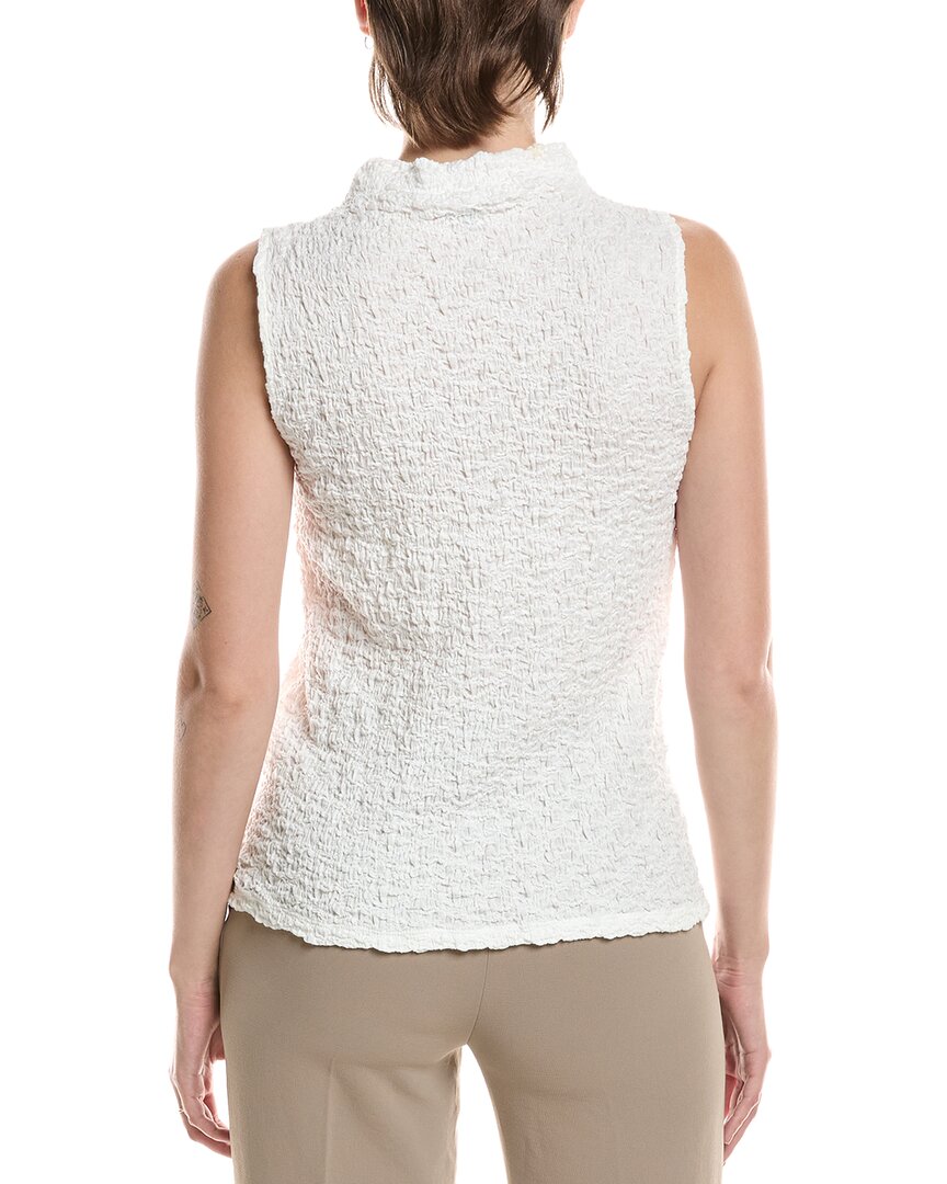 EILEEN FISHER | Womens | Funnel Neck Slim Tank Top | White