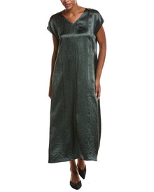 EILEEN FISHER | Womens | Crinkle Midi Dress | Green