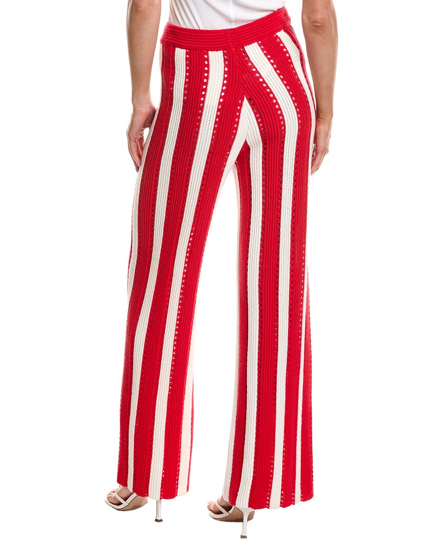 Rowing Blazers | Womens | Knit Stripe Wool-Blend Pant | Red