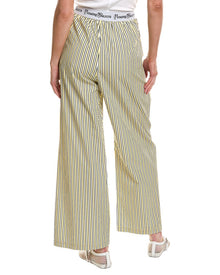 Rowing Blazers | Womens | Poplin Stripe Boxer Pull-On Pant | Yellow