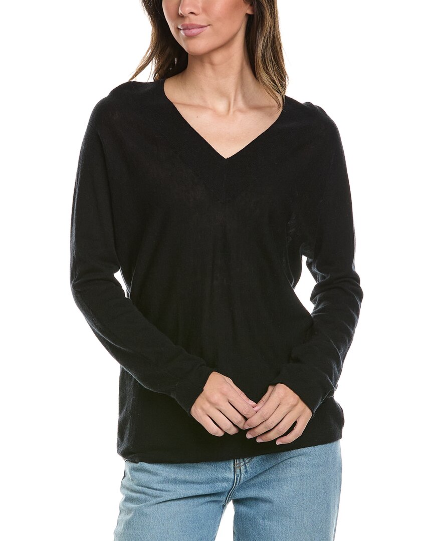 Vince | Womens | Double V-Neck Pullover | Black